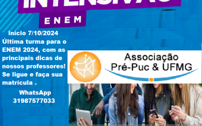 INTENSIVÃO ENEM 2024 INICIO 07/10/2024